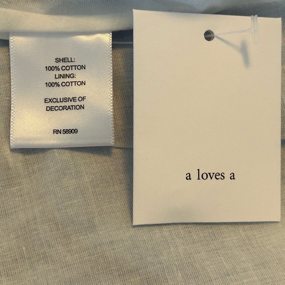 A LOVES A Cobalt Blue Long Sleeve Cotton Maxi Dress Boho Cottage Medium NWT - Picture 15 of 16